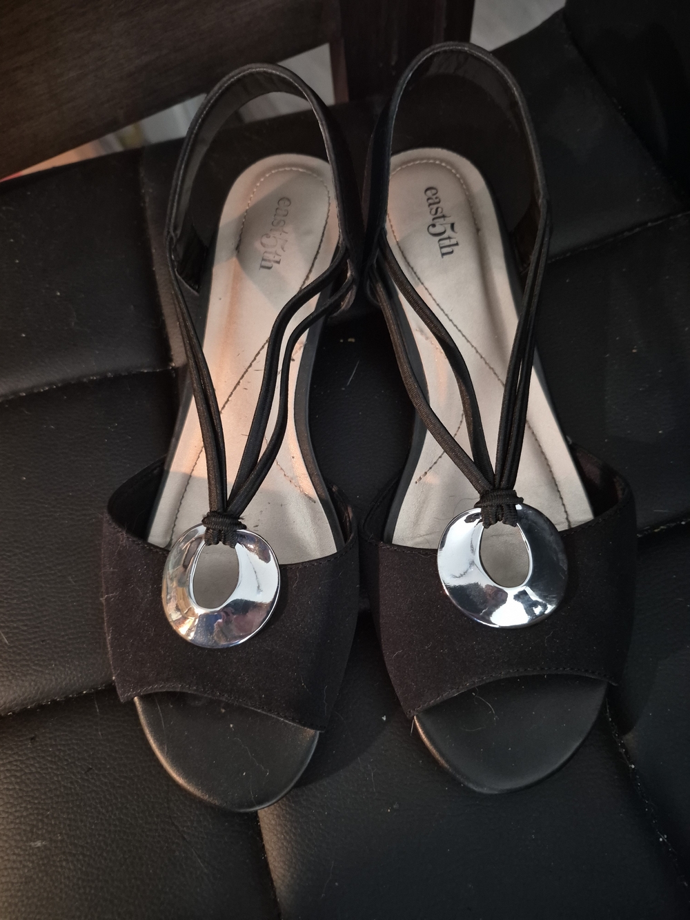 east 5th Womens Ravena Wedge Sandals
